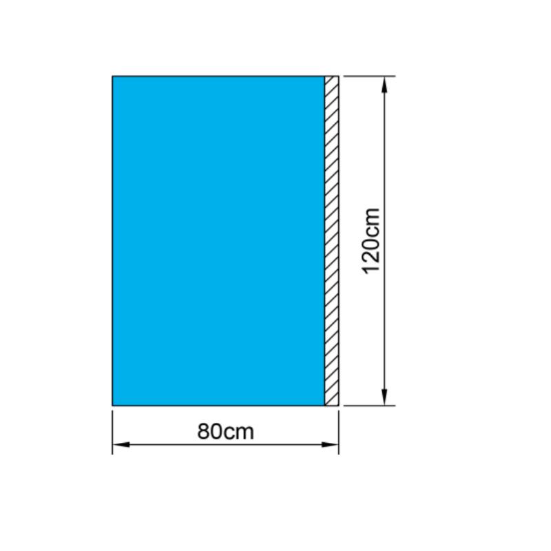 Покриття операційне 120 см х 80 см (CММС - 35 г/м2) з адгезивним краєм по довгій стороні стерильне, одноразового використання NUREL®